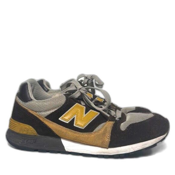 New Balance 675 Sneakers Low Profile Brown Yellow Streetwear 8 athletic sporty - Picture 1 of 8